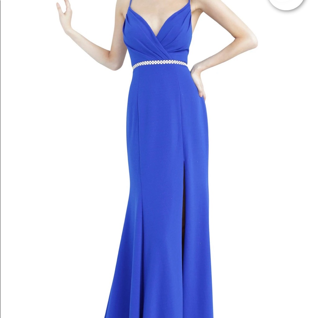 New Royal Blue Prom Dress Size 2 Jovani